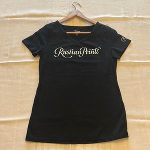 Russian Pointe Black T-shirt Size M